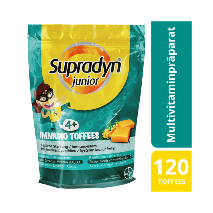 Supradyn® junior Immuno Toffees |Unterstützung des Immunsystems