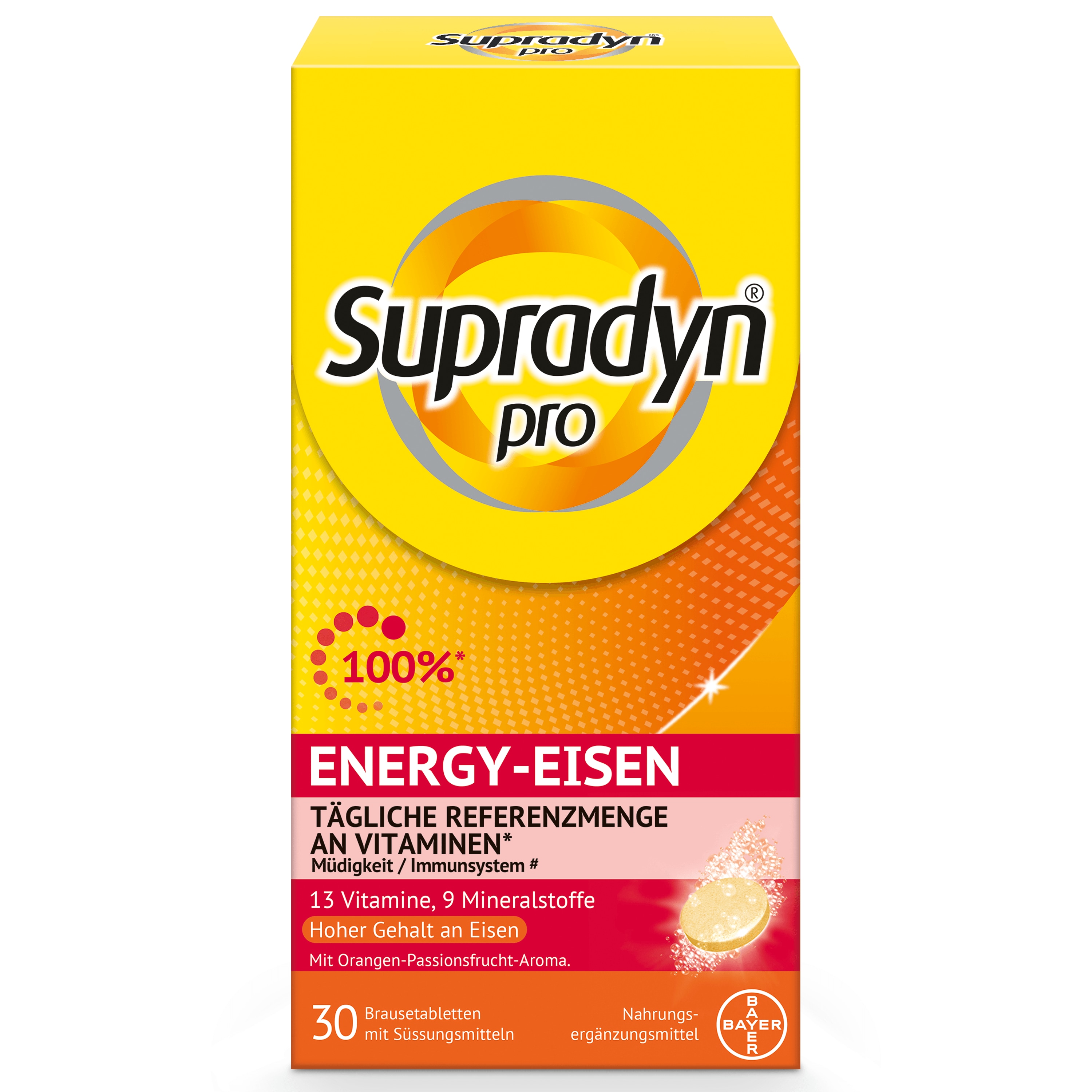 Supradyn® pro Energy-eisen Brausetabletten Packshot