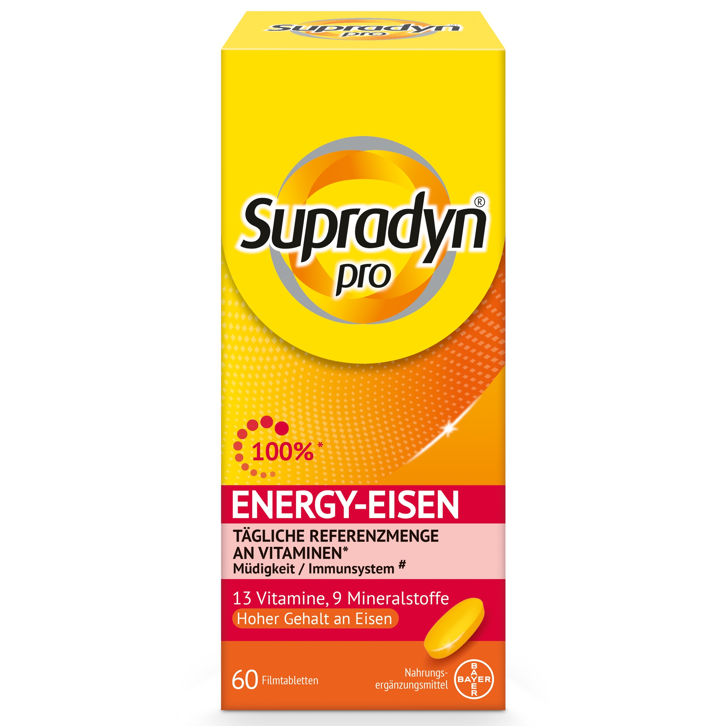 Supradyn® pro energy-eisen Filmtabletten Packshot